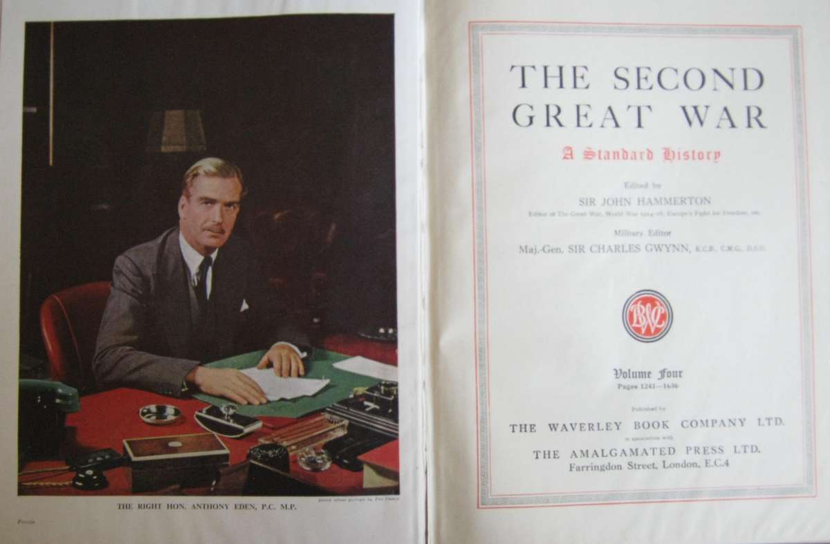 The Second Great War: A Standard History  9 Volumes Sir John Hammerton.