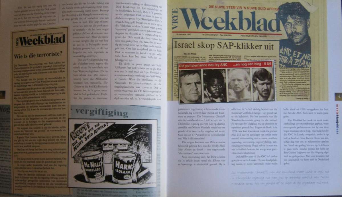 Oranje Blanje Blues n Nostalgiese Trip VryeWeekblad 88-94 Max Du Preez