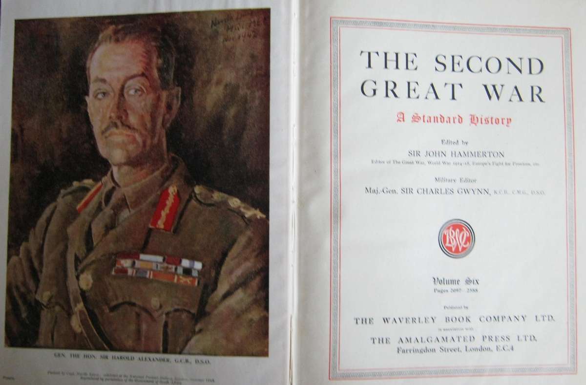 The Second Great War: A Standard History  9 Volumes Sir John Hammerton.