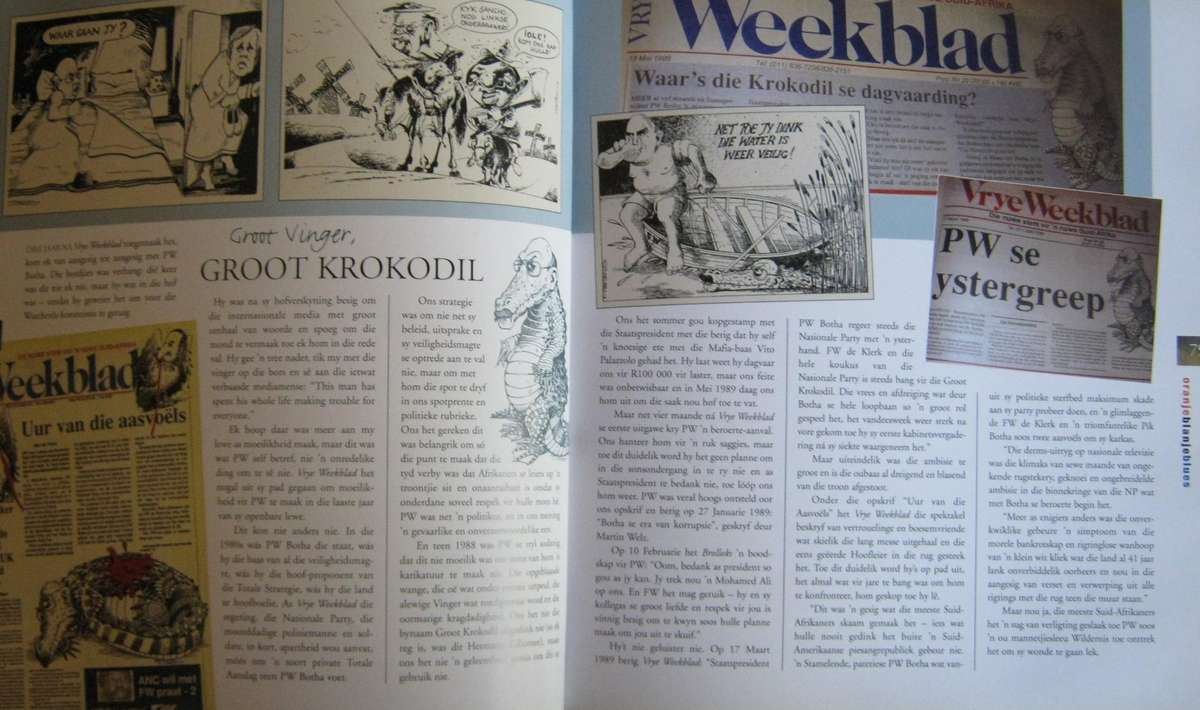 Oranje Blanje Blues n Nostalgiese Trip VryeWeekblad 88-94 Max Du Preez
