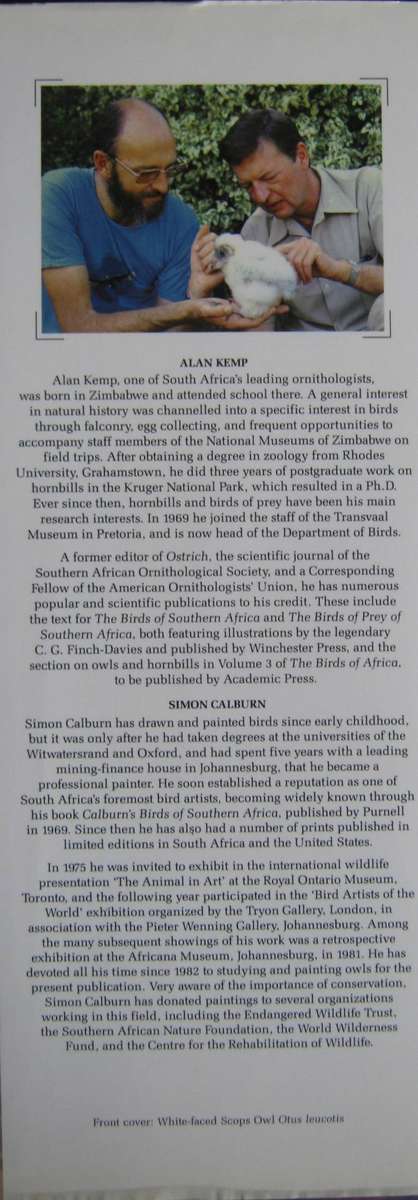 The Owls of Southern Africa Alan Kemp | Simon Calburn