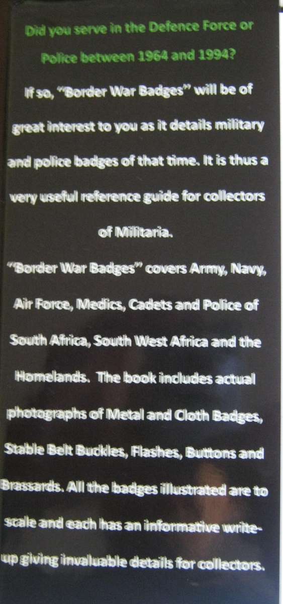 Border War Badges A Guide to South African Military & Police Badges 1964  1994 Andrew Ross Dinnes