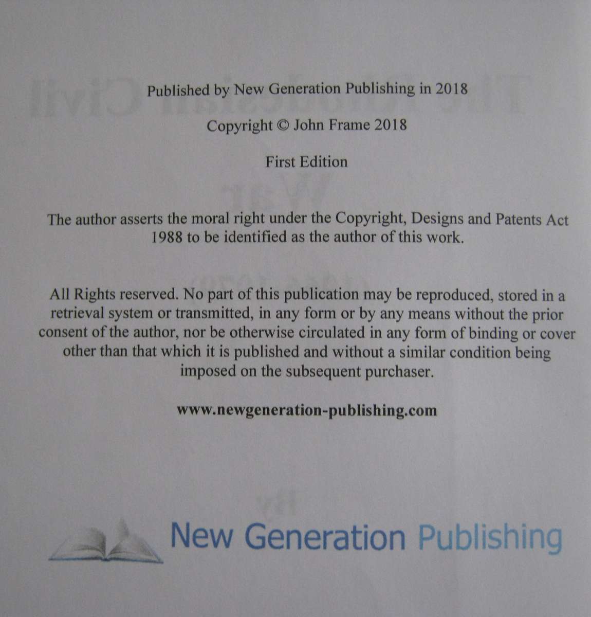 The Rhodesian Civil War 1966-1979 John Frame