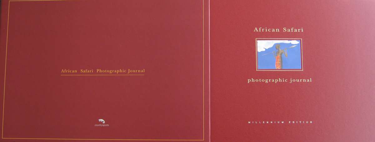 African Safari Photographic Journal - Millennium Edition in Slipcase Ron Anderson