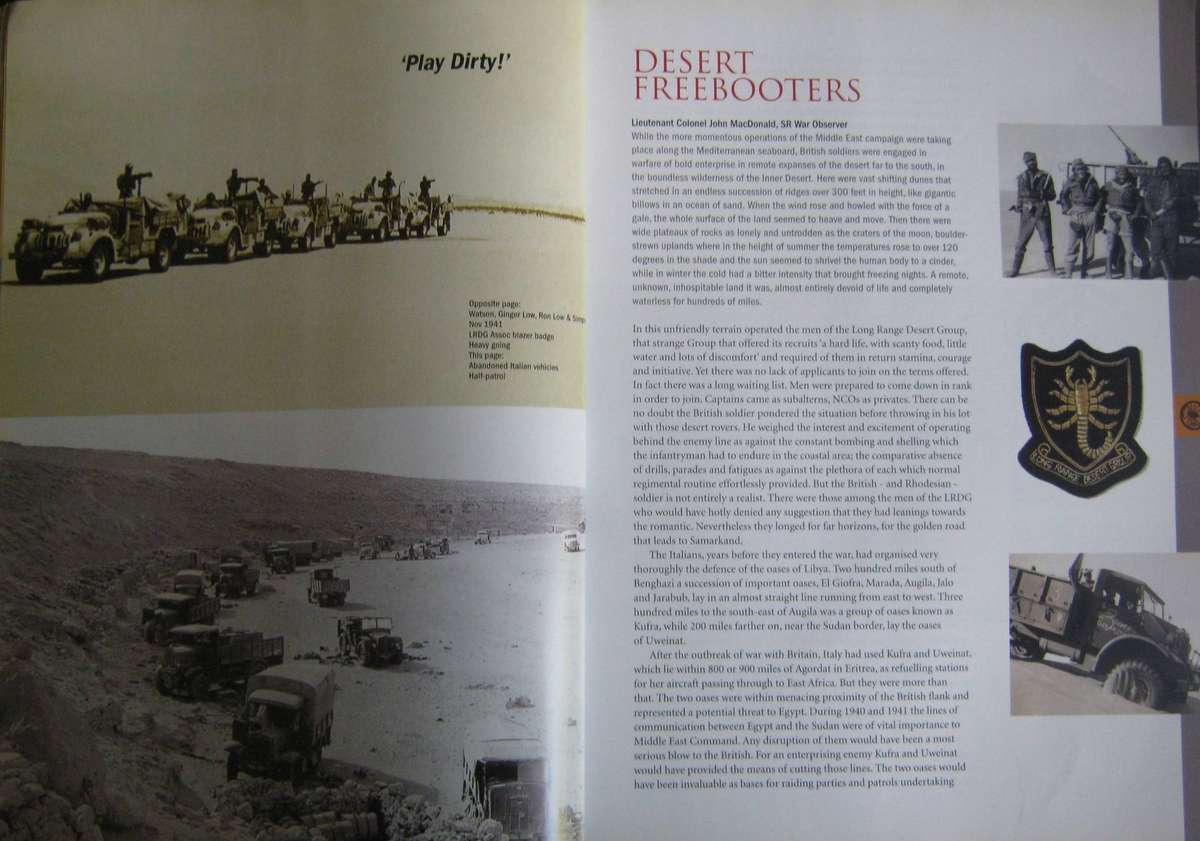 Long Range Desert Group Rhodesia The Men Speak Jonathan Pittaway