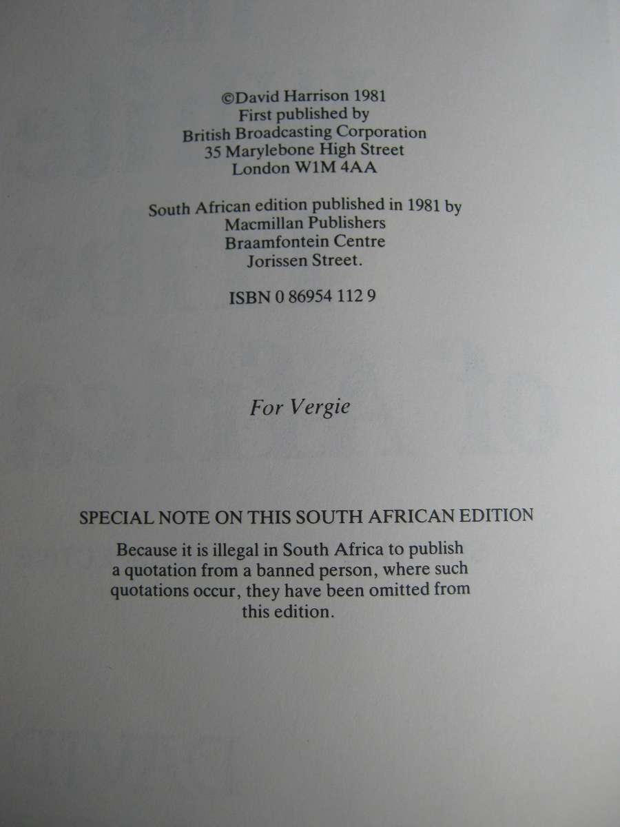 The White Tribe of Africa David Harrison