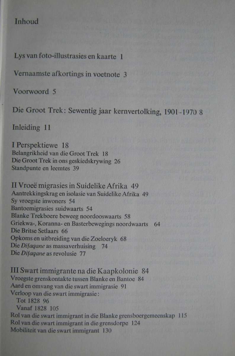Die Oorsprong van die Groot Trek C F J Muller