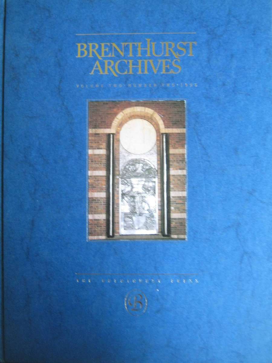 Brenthurst Archives Volume Two Number Two