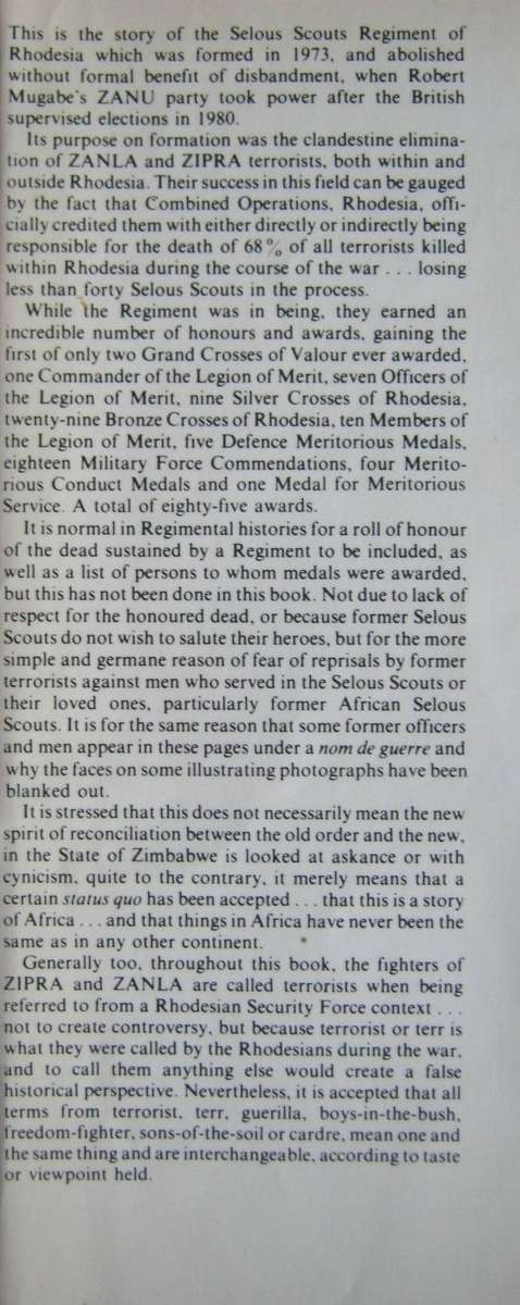 Selous Scouts Top Secret War Lt. Col. Ron Reid Daly as told to Peter Stiff