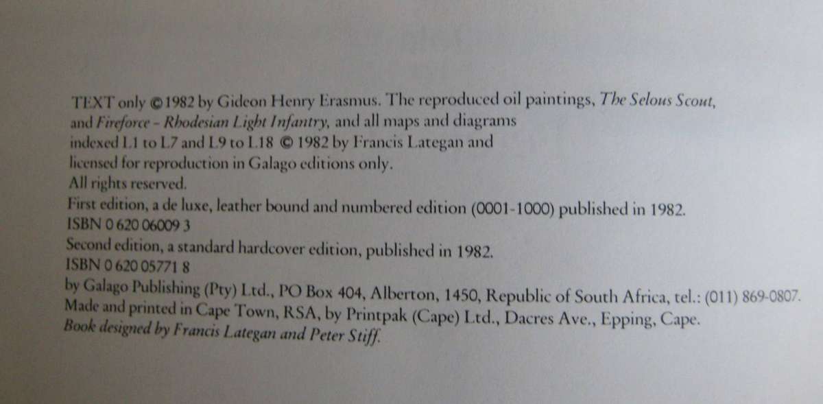 Selous Scouts Top Secret War Lt. Col. Ron Reid Daly as told to Peter Stiff
