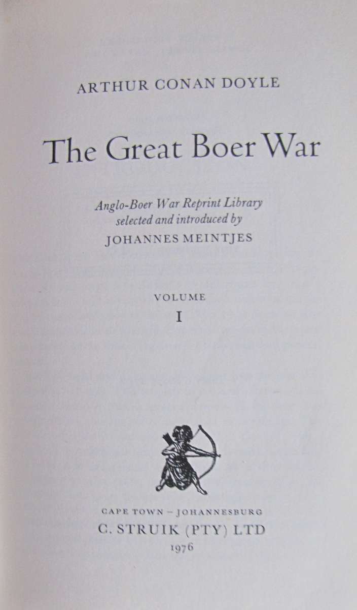The Great Boer War Anglo-Boer War Reprint Library Volume 1 Deluxe Bound Edition 18/50