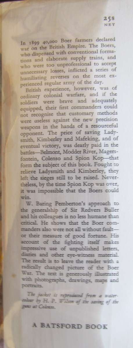 Battles of the Boer War W Baring Pemberton