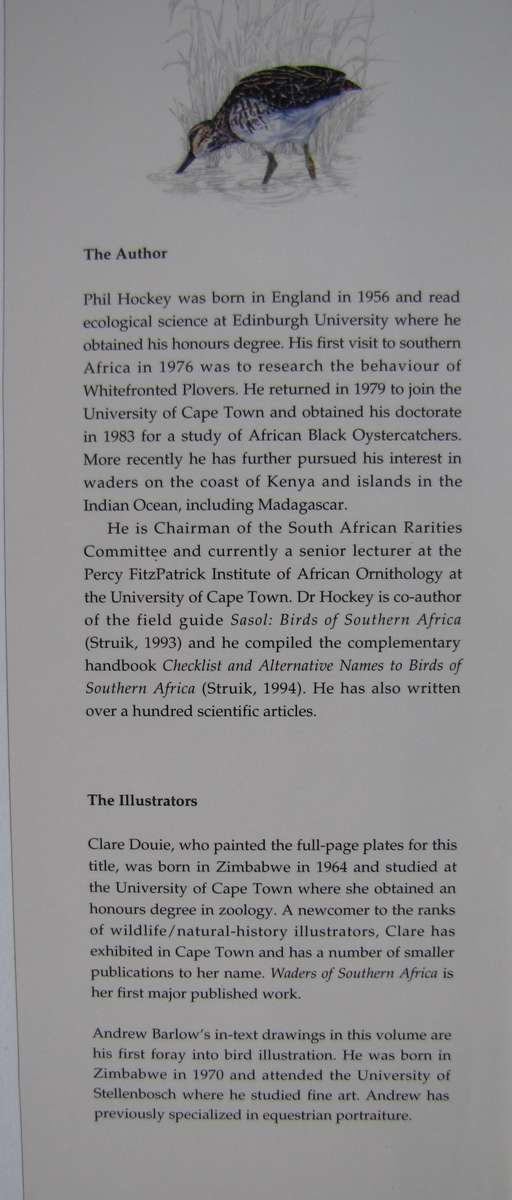 Waders of Southern Africa Phil Hockey Illustrated by Clare Douhie and Andrew Barlow