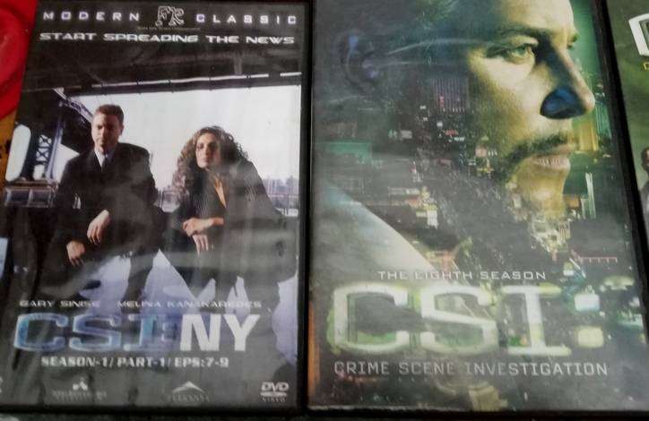 CSI dvd series  . please choose 3 or more seasons at R25 per season