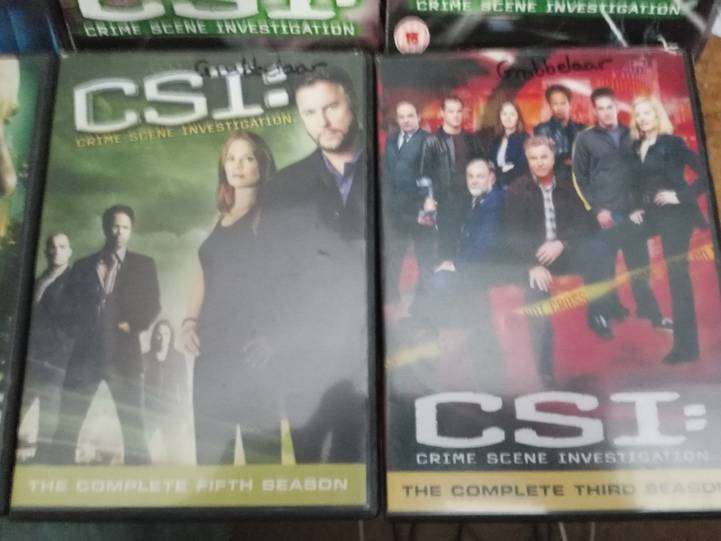 CSI dvd series  . please choose 3 or more seasons at R25 per season
