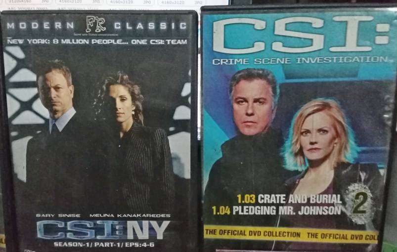 CSI dvd series  . please choose 3 or more seasons at R25 per season