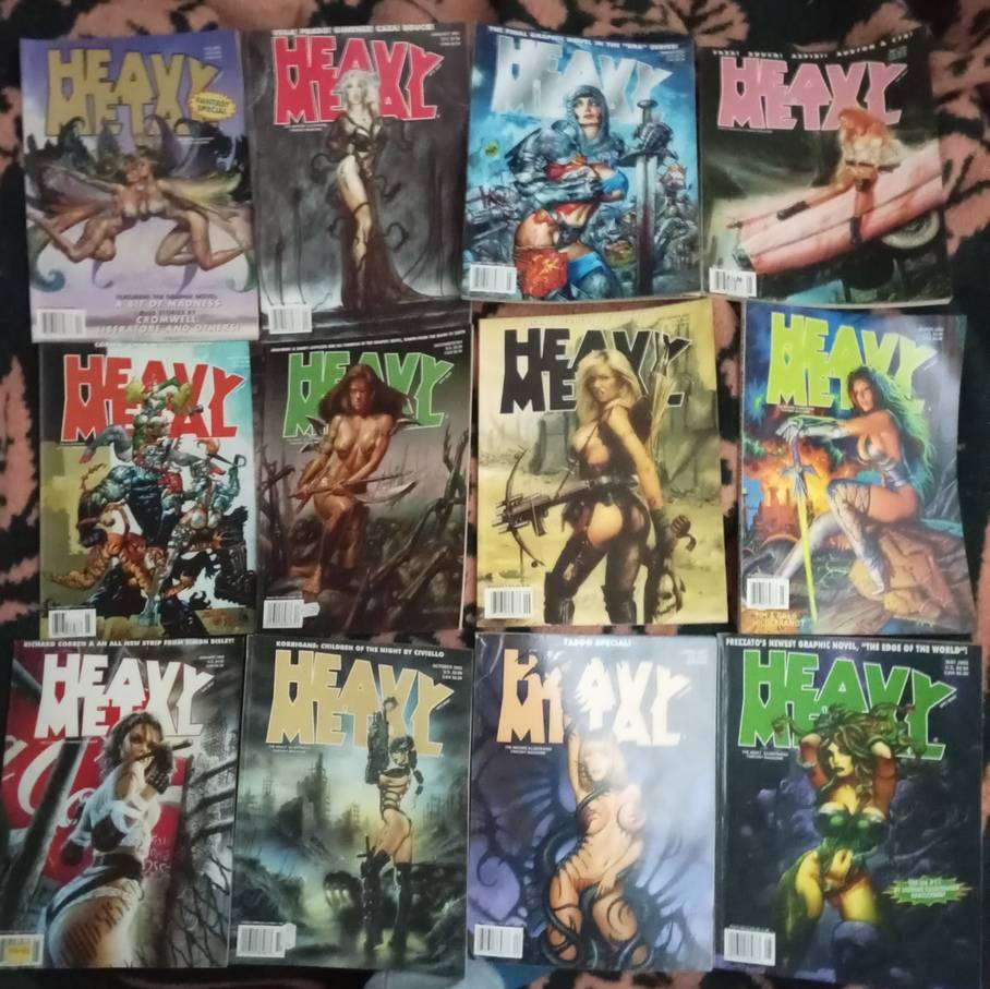 Heavy Metal graphic Comics x 12    1999-2003