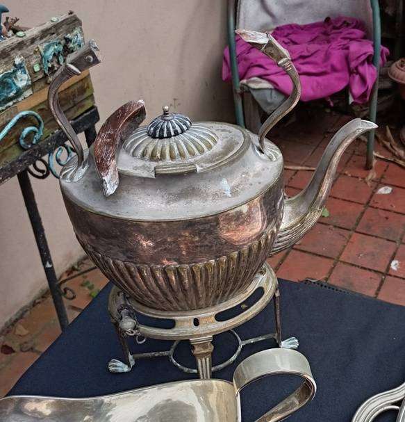 Tea Mixed Silver & Copper Plate