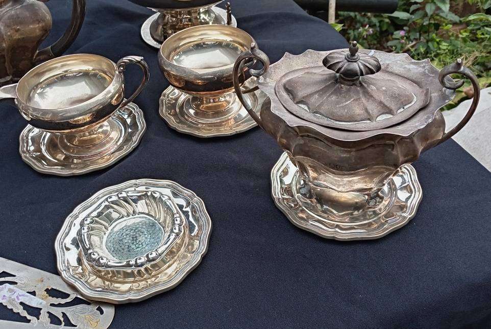 Tea Mixed Silver & Copper Plate