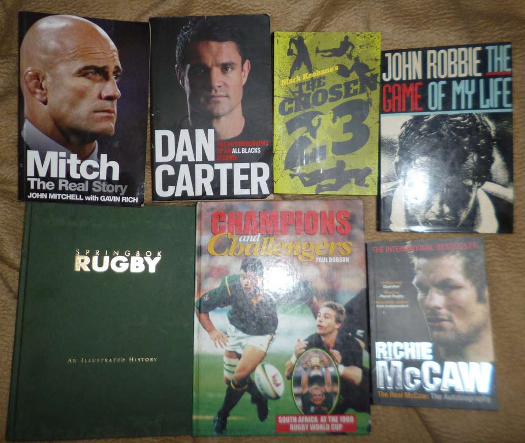 Rubgy Books x7  R400 the lot
