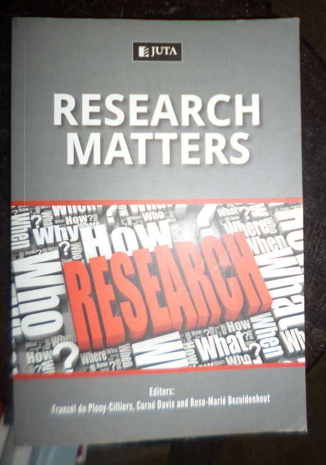 Research Matters edited by F Du Plooy Cilliers ...