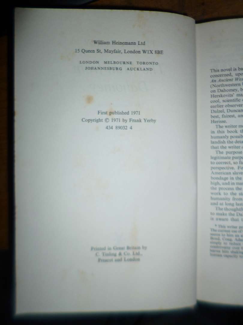 The Man from Dahomey  1971