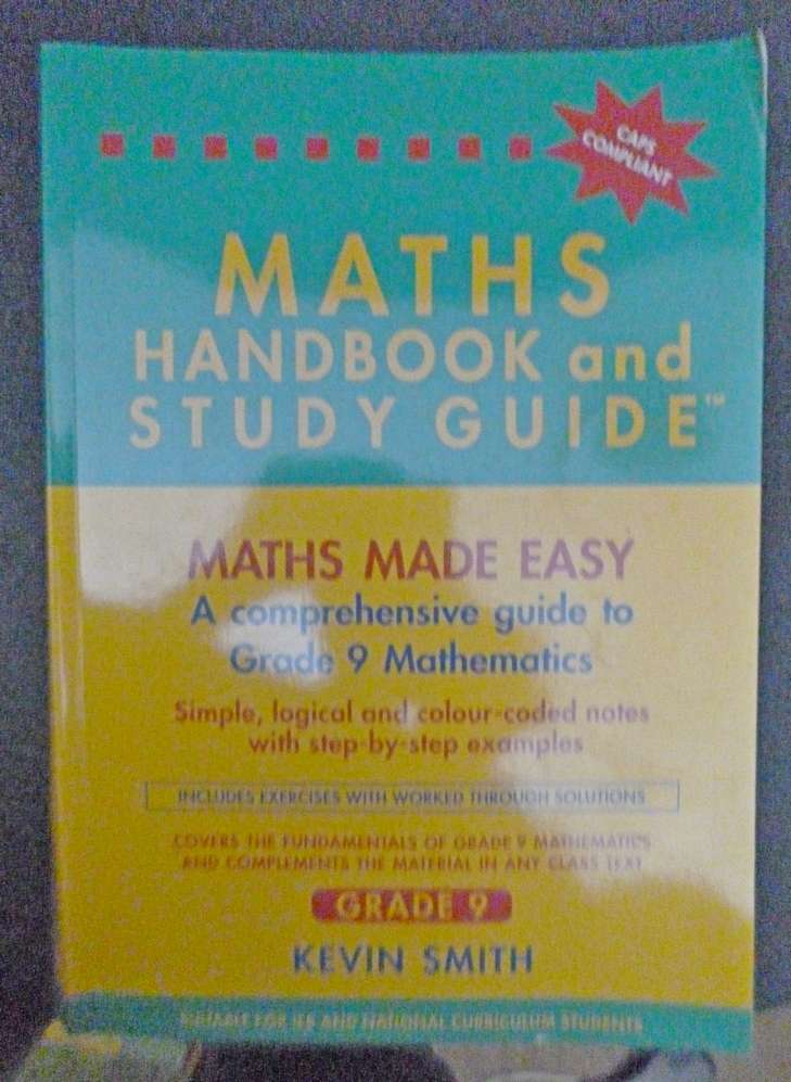 MATHS HANDBOOK AND STUDY GUIDE Grade 9