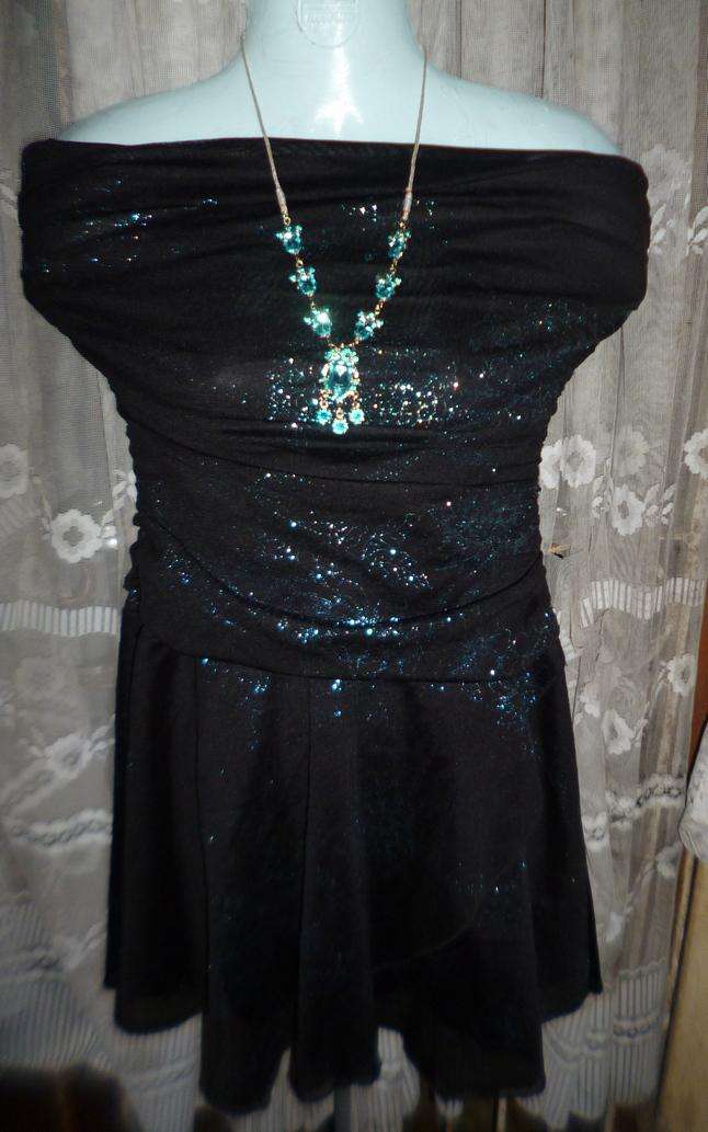 Blue & Black Dress