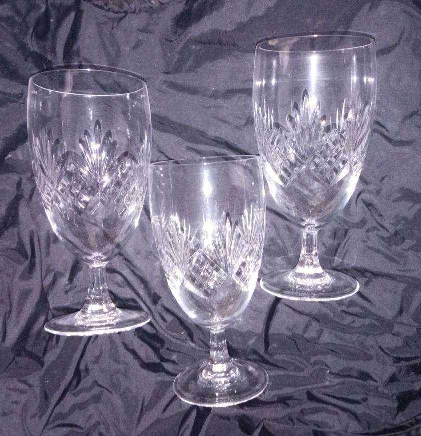 Tiffany & Co. Newport Crystal Water Goblets x 3   ?
