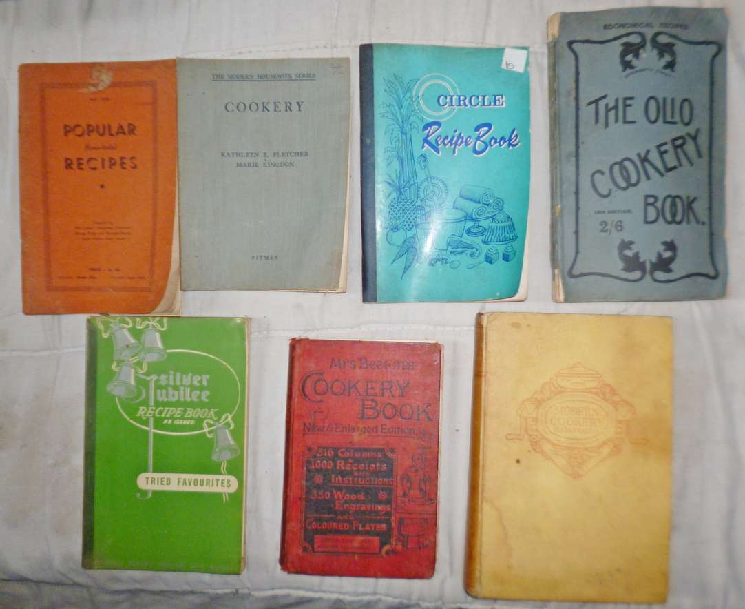 Antique / Vintage Cookery Books x 8