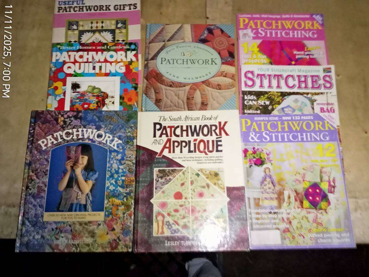 Patchwork books x4 & Patchwork magazines x4