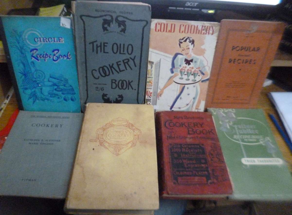 Antique / Vintage Cookery Books x 8