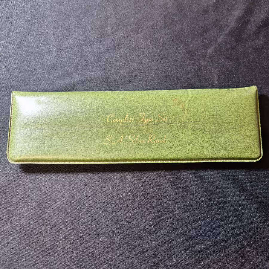 6 X REAL SILVER 1 RAND 1966, 1967, 1969 - 1 Rand Silver - 2 of each English & Afrikaans Uncirculated