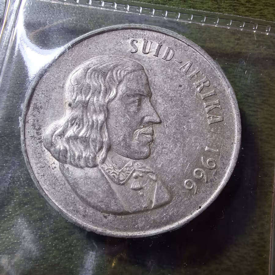6 X REAL SILVER 1 RAND 1966, 1967, 1969 - 1 Rand Silver - 2 of each English & Afrikaans Uncirculated