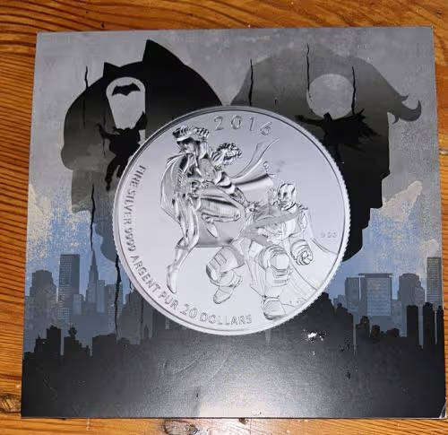 999 SILVER- United States - 2016 Silver 20 Dollar Coin- BATMAN