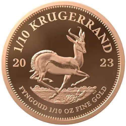 GOLD 1/10 KRUGERRAND 2023 IN A PROTECTIVE CAPSULE, THE REAL DEAL!!!