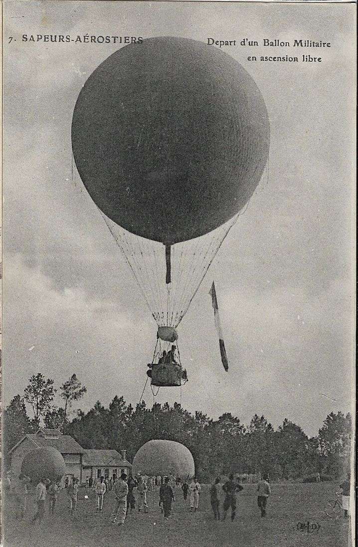 France postcard early flight.