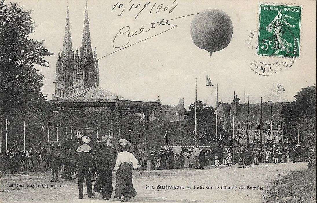 France postcard early flight.