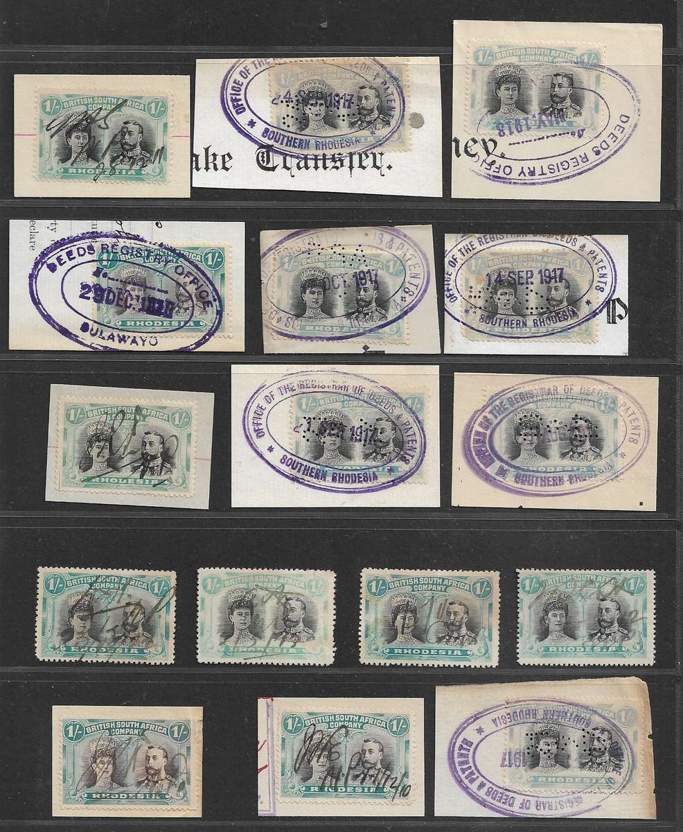 British South Africa Company Double Heads revenue usage great study material shades etc.