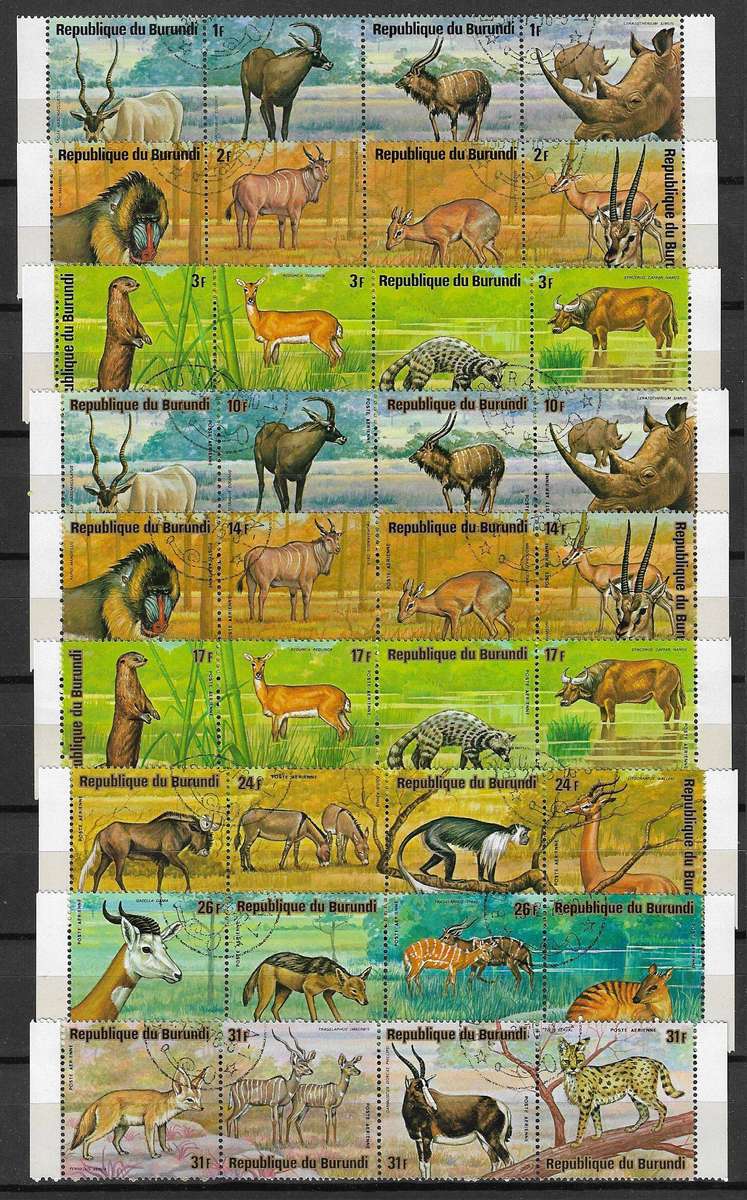 Burundi thematic animals used on stock page.