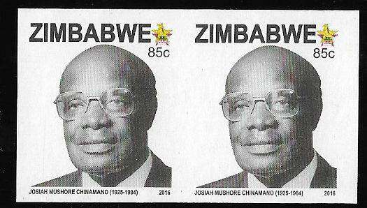 Zimbabwe variety imperforated pair.