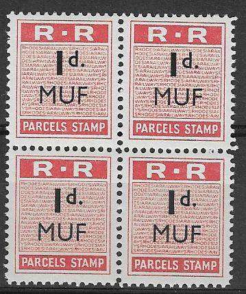 Rhodesia Railways Mufulira (MUF) block of (x4)
