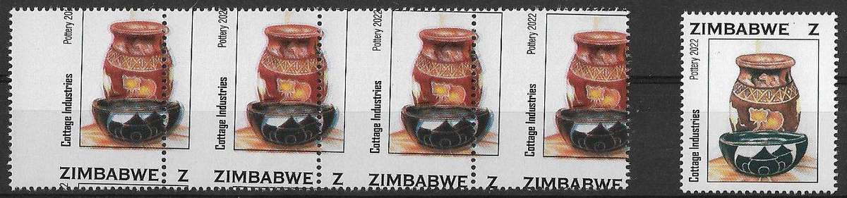 Zimbabwe variety perforation shift plus normal for comparison.