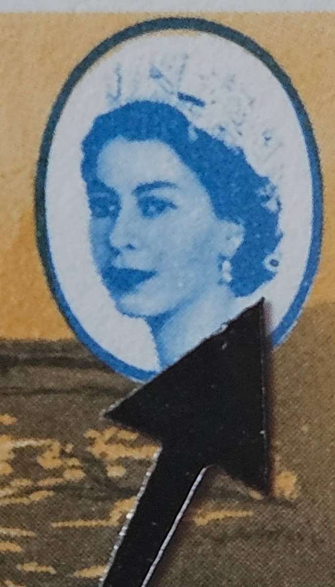 Rhodesia 10s mint block of (x6) Queen Elizabeth, hair clip/variety and firefly variety.