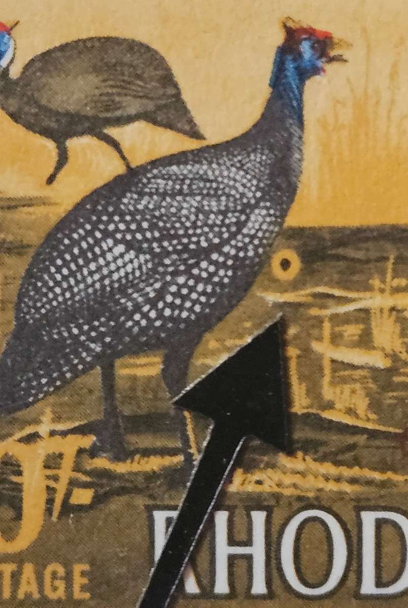 Rhodesia 10s mint block of (x6) Queen Elizabeth, hair clip/variety and firefly variety.