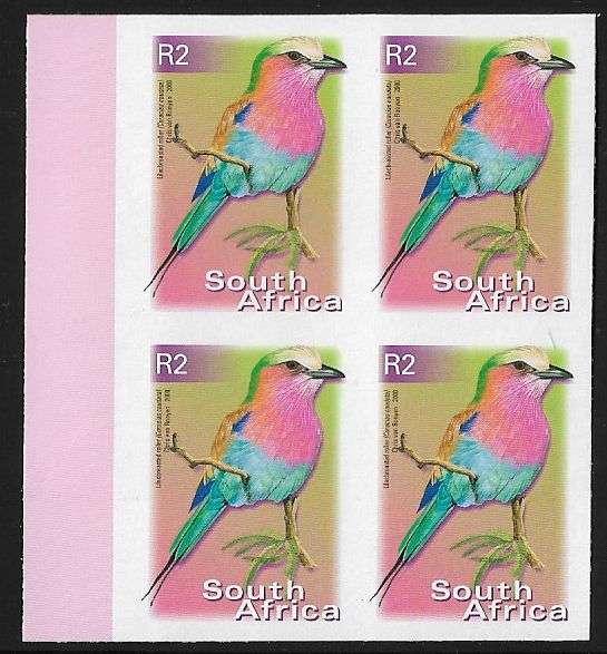 South Africa 7th Definitive imperf R2 block of (x4)