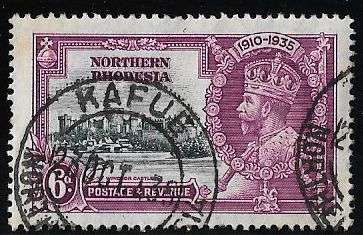 Northern Rhodesia postmark Kafue 23 October 1935.