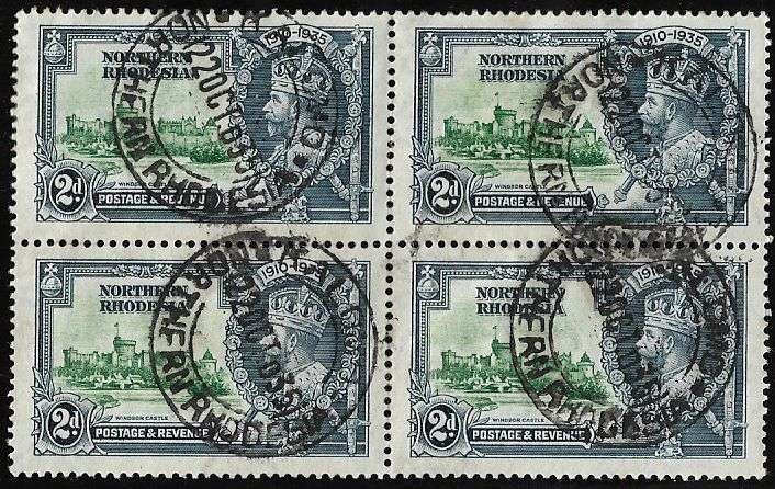 Northern Rhodesia postmark Kalomo 22 October 1935.