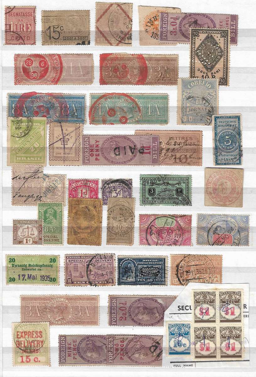 World revenue stamps and odds priced to clear.