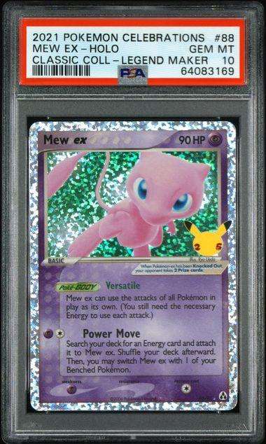 Pokemon Trading Cards Graded PSA 10 MEW